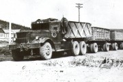 71 год назад автотранспортники Дальстроя получили 52 двенадцатитонных американских автомобиля-тягача «Даймонд»