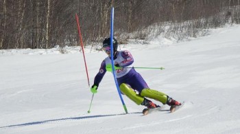 Соревнования по горнолыжному спорту среди ветеранов прошли в минувшие выходные