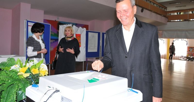 Сергей Абрамов отдал свой голос на выборах депутатов Государственной Думы