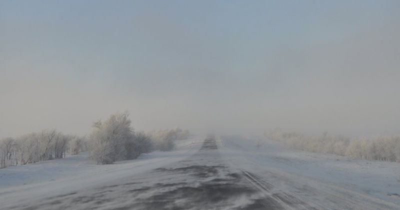На всей территории Магаданской области ожидается сильный снег, ветер, метель