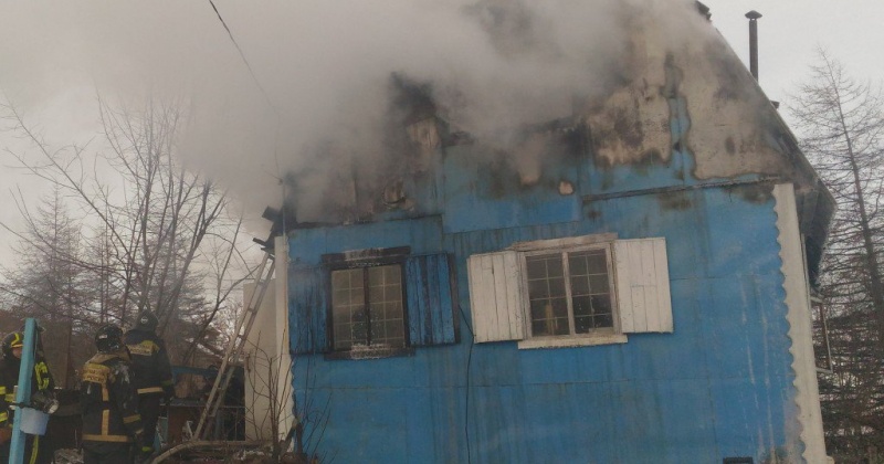Дача сгорела в районе Кедрового ключа