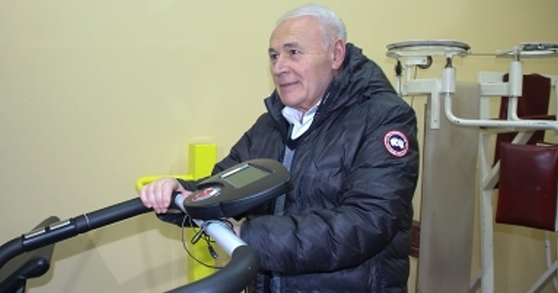 Новые тренажеры установлены в спортивном зале школы села Талон