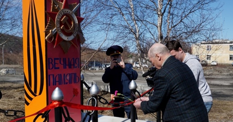 В магаданской колонии №4 торжественно открыли мемориал, посвящённый победе в Великой Отечественной войне