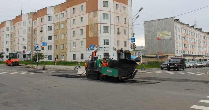Подготовку к асфальтированию на улицах Якутской, Транспортной и проезде Вострецова ведут сегодня дорожники Магадана