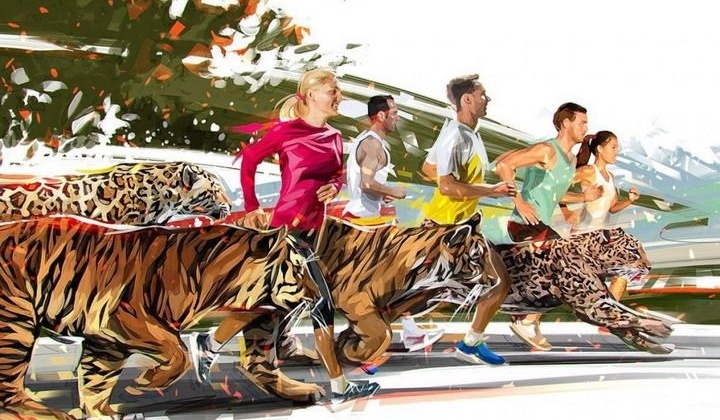 Мэр Магадана Юрий Гришан принял участие в благотворительном забеге в защиту амурского тигра и дальневосточного леопарда