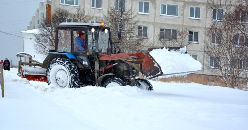 Проезд Вострецова перекрыли сегодня в Магадане в связи с расчисткой снега