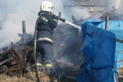 Пожарные ликвидировали загорание теплицы в поселке Палатка