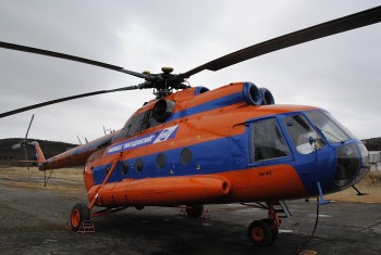 Парк магаданского филиала авиакомпании «ПАНХ» пополнился еще одним вертолетом МИ-8
