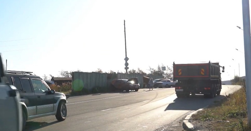 Четыре автомобиля сегодня столкнулись в Магадане