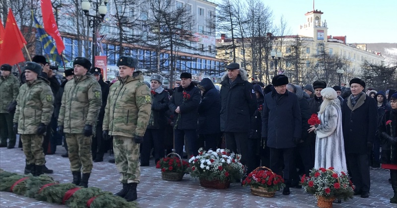 Торжественные мероприятия, приуроченные к празднованию Дня защитника Отечества, официально открыли Год памяти и славы на Колыме