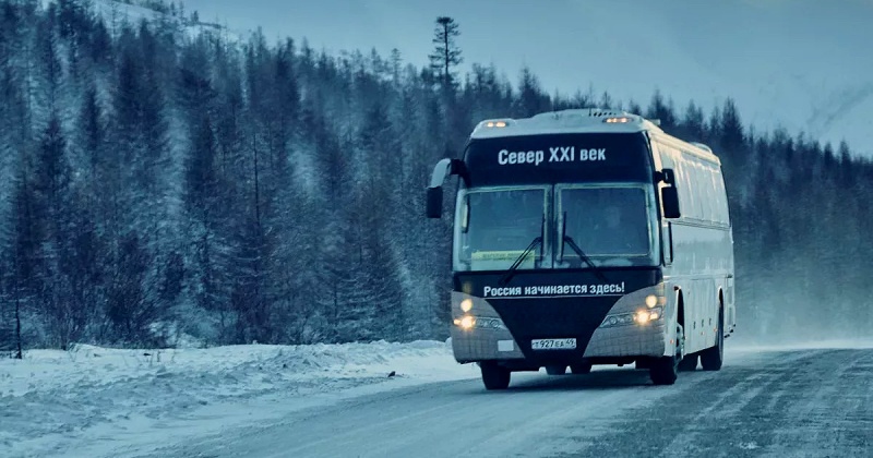 Пассажирские автобусы без препятствий ездят из Магадана в Сусуман и Усть-Омчуг